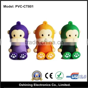 Cute Promotional New Year Monkey Shape PVC USB Flash Drive ( PVC-CT801 ) thumbnail-3