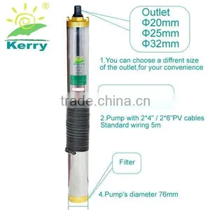 2012 New Energy Solar Powered Boil-dry-protection Fountain&garden&courtyard Water Pump Buil-in MPPT thumbnail-1