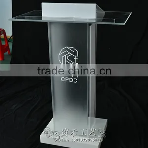 Modern Wooden Church Pulpit Acrylic Church Podium Lectern Supplier's Choice thumbnail-2