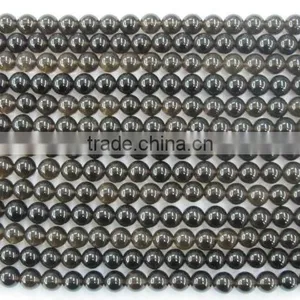 Smoky Quartz Natural Gemstone Round Beads Bracelet thumbnail-4
