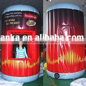 5m High Inflatable Mobile Paint Booth for Advertisement thumbnail-1