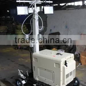 5M Height, 5KW Generator Mobile Light Tower thumbnail-5