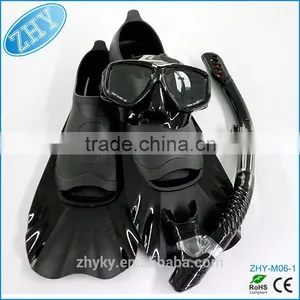 Adult's Fashionable Diving Mask and Snorkel Set and Swim Fins thumbnail-1
