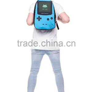 High Quality 3D Print Wholesale Polyester Fashion Girls Backpack Bag thumbnail-3
