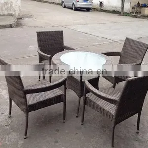 Mimosa Outdoor Furniture Australia 5 Piece Resin Wicker Table Chair Set thumbnail-1
