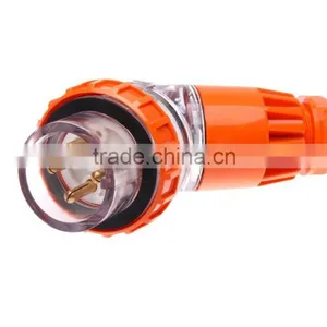 Three Phase 4 Round Pin Angle Plug 32A thumbnail-1