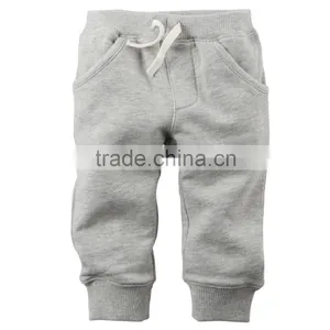 Children&baby French Terry Carter Cotton Tracksuit Banded Pant Bottom thumbnail-1