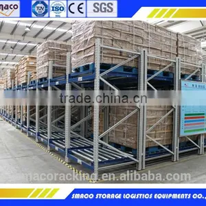 High Density Push Back Metal Shelf thumbnail-1