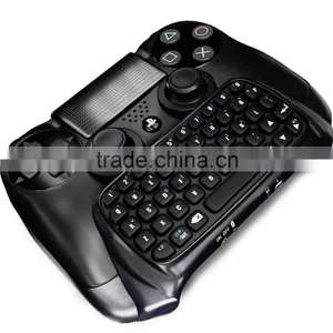 Propshiping Black Bluetooth Mini Wireless Chatpad Message Keyboard for Sony Playstation 4 PS4 Controller Gmaepad thumbnail-2