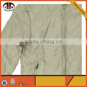Fashion White Lady Coat Women Winter Jacket With Zip Closure thumbnail-3