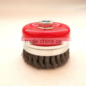 Knotted Cup Brushes With Bridle, Diameter 100mm or 4" thumbnail-1