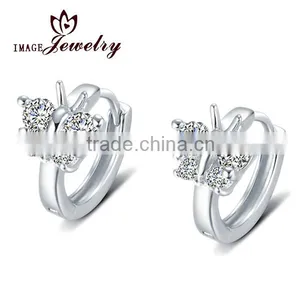 2014 Fashion Wholesale Jewelry With Signity Stone/fine Jewelry Earrings/ladies Earrings Design thumbnail-1