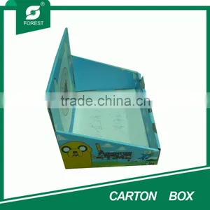 BLUE PRINTING PAPER CARDBOARD FOLDING MATT DISPLAY BOX thumbnail-1