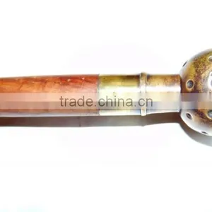 ANTIQUE FINISHING FOOTBALL HANDLE WALKING CANES-BROWN WOOD WALKING CANES-DESIGNER WALKING CANES Wk1174 thumbnail-2