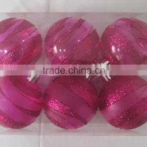 Painted Plastic Christmas Transparent Ball thumbnail-6