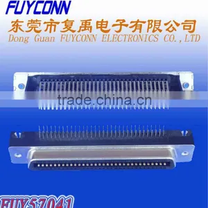57 Series Centronics 64 Pin Right Angle Type Female Socket 32 Pairs Connector PCB Mounting thumbnail-1