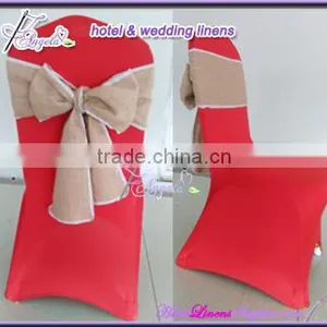 Natural Jute Burlap Chair Sashes for Special Events, Wedding Chair Covers thumbnail-1