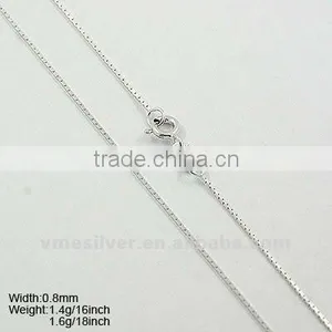 [DSC06116] 925 Silver Chains, Mirro Box Chain thumbnail-1