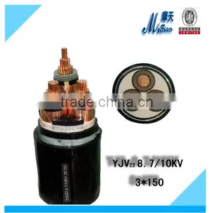 Cu Conductor XLPE Insulated Steel Tape Armored PVC Sheathed Power Cable thumbnail-1
