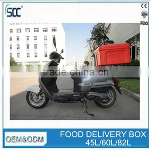 60L Orange Scooter Box for Food Delivery, Delivery Box for Food, Food Delivery Box thumbnail-3