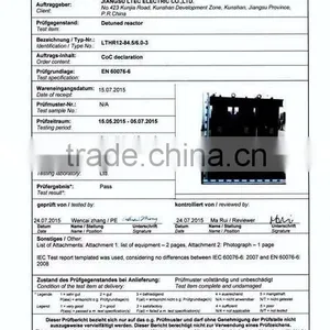 Medium Voltage Iron Core Dry Type Reactor Series With Capacitor Bank thumbnail-3