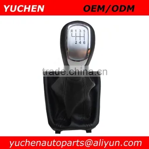 YUCHEN Car Shift Gear Knob With Gaitor For Skoda Superb II 3T 2008-2012 OEM 3T0711113/3TD711113RYP thumbnail-1