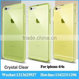 Ultra-thin Hightly Fit Color Change Back Cover for Iphone 4/4s Ultra Transparent Soft Case for Iphone Quality Choice thumbnail-4