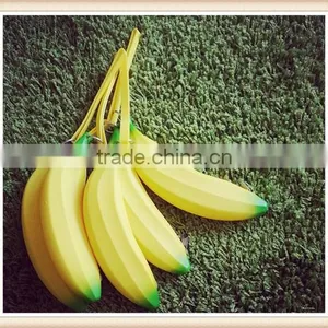 Hotselling Promotional Inovative Design Banana Shape Silicone Coin Purse Cheap Price Silicone Purse Unisex thumbnail-1