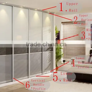 Hot Sale High End Aluminum Cabinet Sliding Rail thumbnail-1