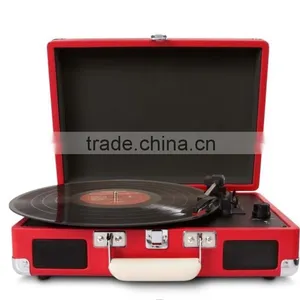 Hot Sale Newest Portable Suitcase Turntable Player Vinyl Records Suitcase Gramophone thumbnail-5