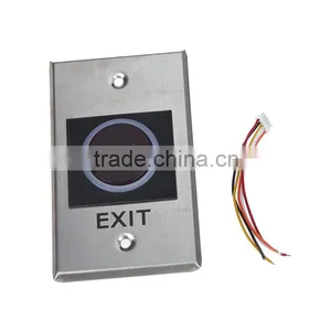 ZK Access Control Exit Button Exit Switch Door Opener Good Quality Infrared no Touch Switch Button Push Button thumbnail-4