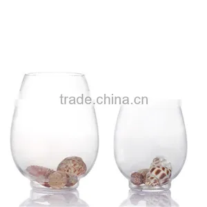 Hot Seller Glass Egg Shaped Fish Bowl thumbnail-2