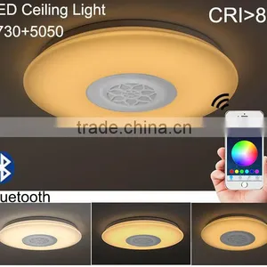 Dimmable 42W LED Ceiling Light With Built-in Bluetooth Speaker Brightness Music Lamp 1760LM AC220V APP Control Quality Choice thumbnail-1