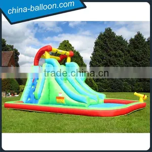 Giant Inflatable Water Slide With Pool,popular Inflatable Water Slide With Water Gun Supplier's Choice thumbnail-3