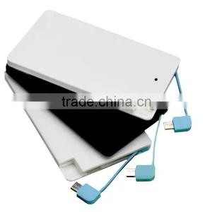 2016 New Design Gift Ultra Thin Portable Credit Card Power Bank 2600mah With Custom Logo thumbnail-2