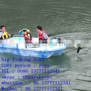 Large Fishing Boat Fishing Boat Rescue Boat Plastick Kayak 8person Kayak Pedal Boat thumbnail-1