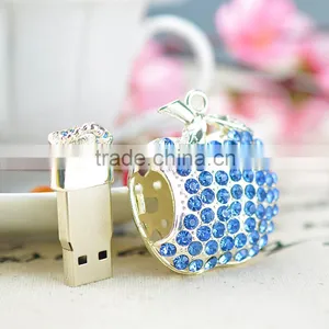 Hot Sale 100% Real Capacity 16GB Cheap Crystal Usb Flash Drive thumbnail-3