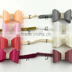 New Selling the European and American Children Tire PVC Color Butyl Bowknot Diamond Powders With 8 Color Bow thumbnail-2