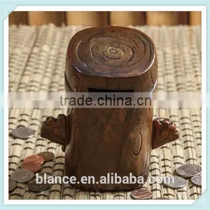 Resin Popolele Planet Tiki Figurine Coin Bank thumbnail-2