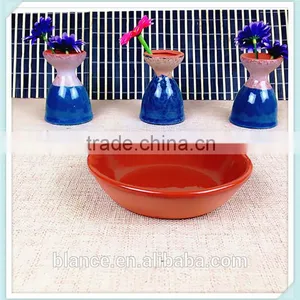 Ceramic Tray Small Design Terracotta Plate Red thumbnail-1