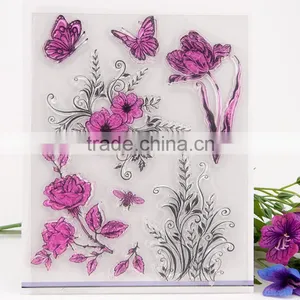Decorative Carton Butterflies Rubber Stamp From Zhejiang thumbnail-1