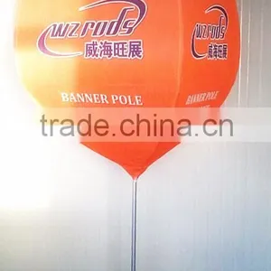 Burgundy Beach Flying Flag Banner Stand thumbnail-3