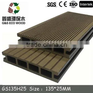 Newteck 2015 Hot Sale ! Waterproof Hollow Outdoor WPC Decking/Composite Wood Decking thumbnail-1