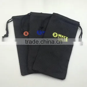 Non Woven Drawstring Black Gift Bag for thumbnail-1