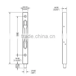 Made in USA Door Flush Bolt With Three Years Warranty thumbnail-2