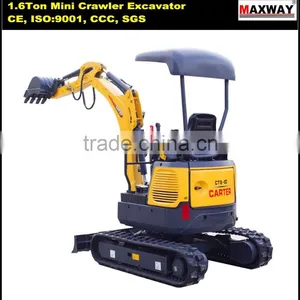 China Cheap Mini Rubber Crawler Excavator for Sale , CE / ISO Certificate, CT18-9D thumbnail-6
