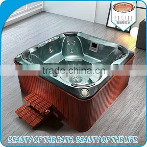 Double Use 4 Person Massage Whirlpool Bathtub Spa Tub thumbnail-1