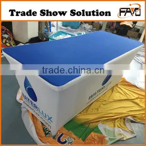 Trade Show Custom Printed Stretch Cheap Table Cloth thumbnail-1