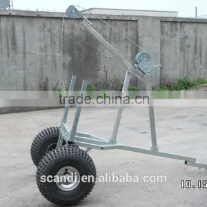 Professional Log Trailer Manufacturer 4W-A07 Log Winch Trailer thumbnail-3