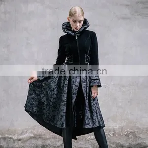 Devil Fashion 2015 Ladies Gothic Coat in Autumn CT005 thumbnail-6